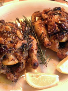 A picture of Cornish Game Hens with Rosemary, Garlic, and Lemon..