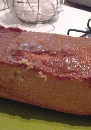Una foto de Budín corazón de dulce de leche