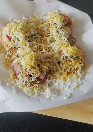 A picture of Chennai Special Murukku Open Sandwich (Tamilnadu Evening Snacks).