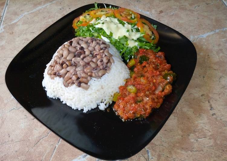 Recipe of Speedy Rice and beans with stew