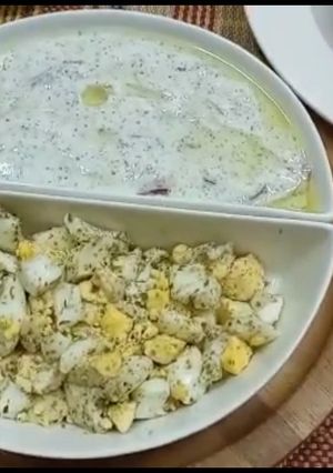 A picture of Arabic breakfast||Yogurt cheese lebneh.