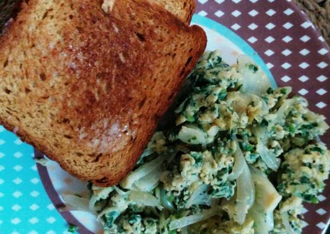 Spinach eggs