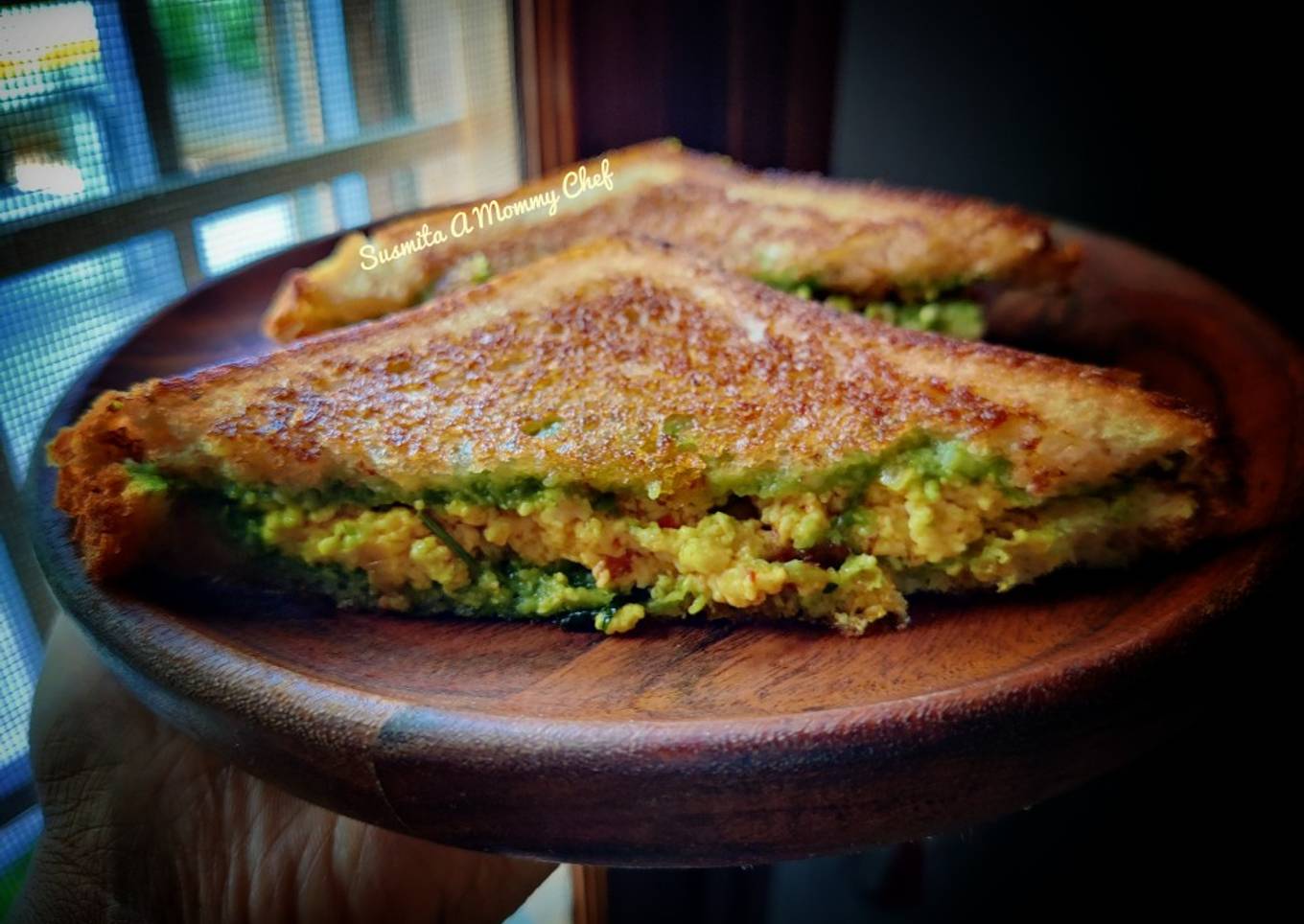 Paneer bhurji sandwich