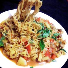 Masala aata noodles A picture of Masala aata noodles.
