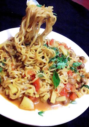 A picture of Masala aata noodles.