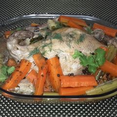 Chicken In White Wine Broth A picture of Chicken In White Wine Broth.