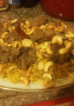 صورة لوصفة طريقة عمل كبسة باللحمة