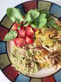 Ensalada con noodles de verdura