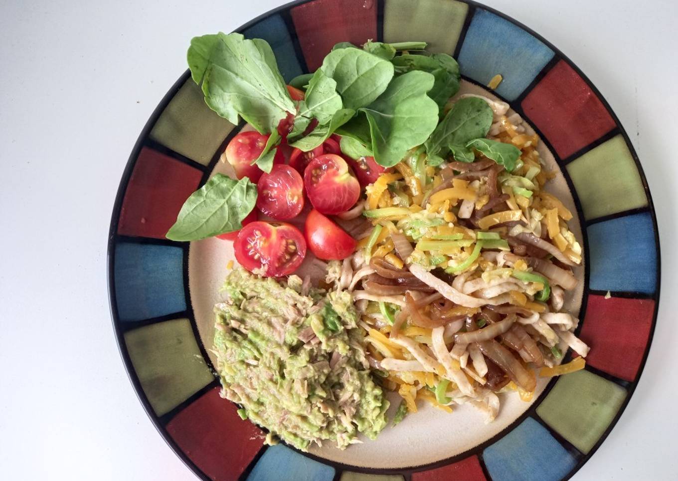 Ensalada con noodles de verdura