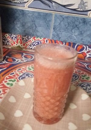 صورة لوصفة عصير بطيخ مثلج