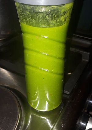 A picture of Day 1 dinner smoothie.