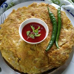 A picture of Egg paratha.