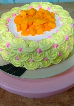 A picture of Fresh mango cake (1 pound).
