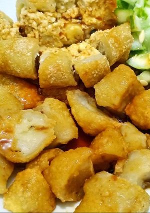 Foto resep Pempek ayam / pempek isi ayam