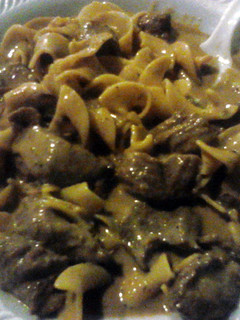 A picture of Easy beef stroganoff.
