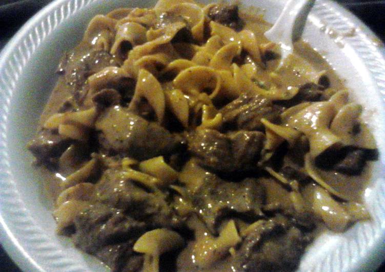 Easiest Way to Make Super Quick Homemade Easy beef stroganoff