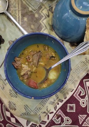 عکسی از دستور آبگوشت رژیمی