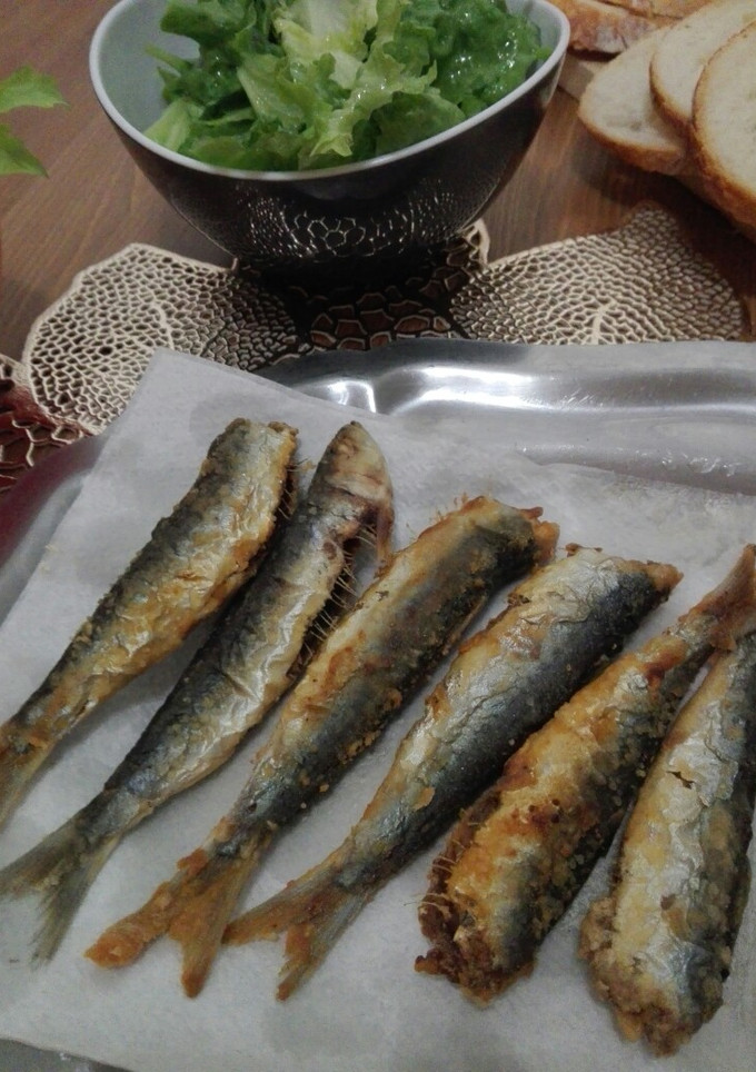 Una foto de Sardinas fritas