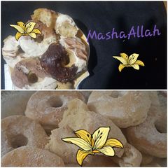 A picture of Toppings for desserts e.g. donuts (illustrations and notes).
