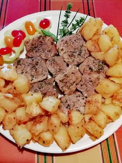Zöldfűszeres szűzérme recept fotója