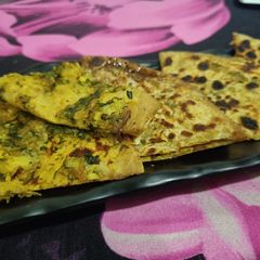 A picture of Leftover aloo methi paratha.