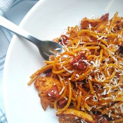 A picture of Spaghetti With Chicken & Chorizo.