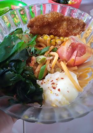 Foto resep Creamy miso ramen with mie gomak