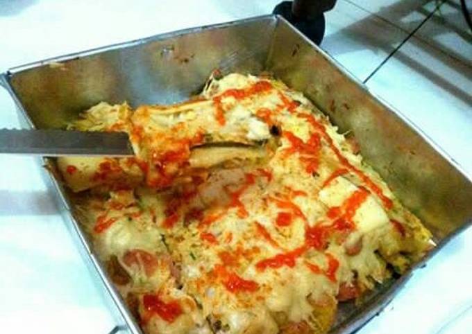 Cara Memasak Martabak telur mozzarella..(simple) Enak