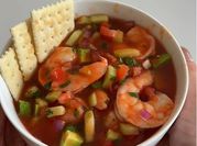 A picture of seafood cocktail