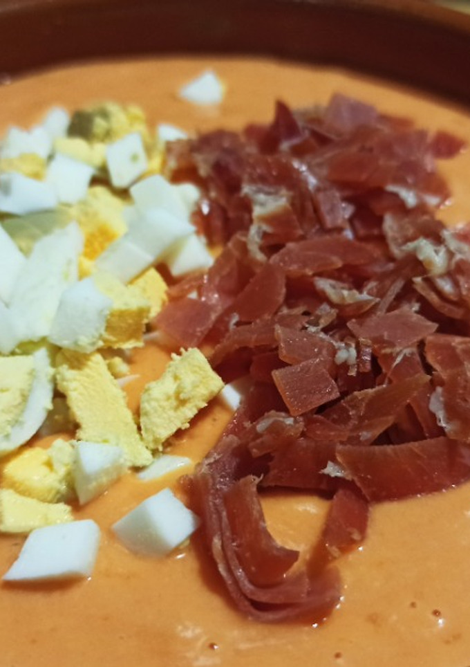 Una foto de Salmorejo