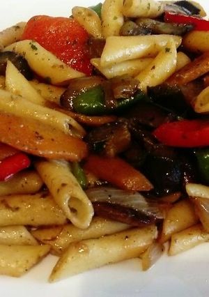 Una foto de "Plumas 6" con verduras....sanísimoo, y ricooo!!!