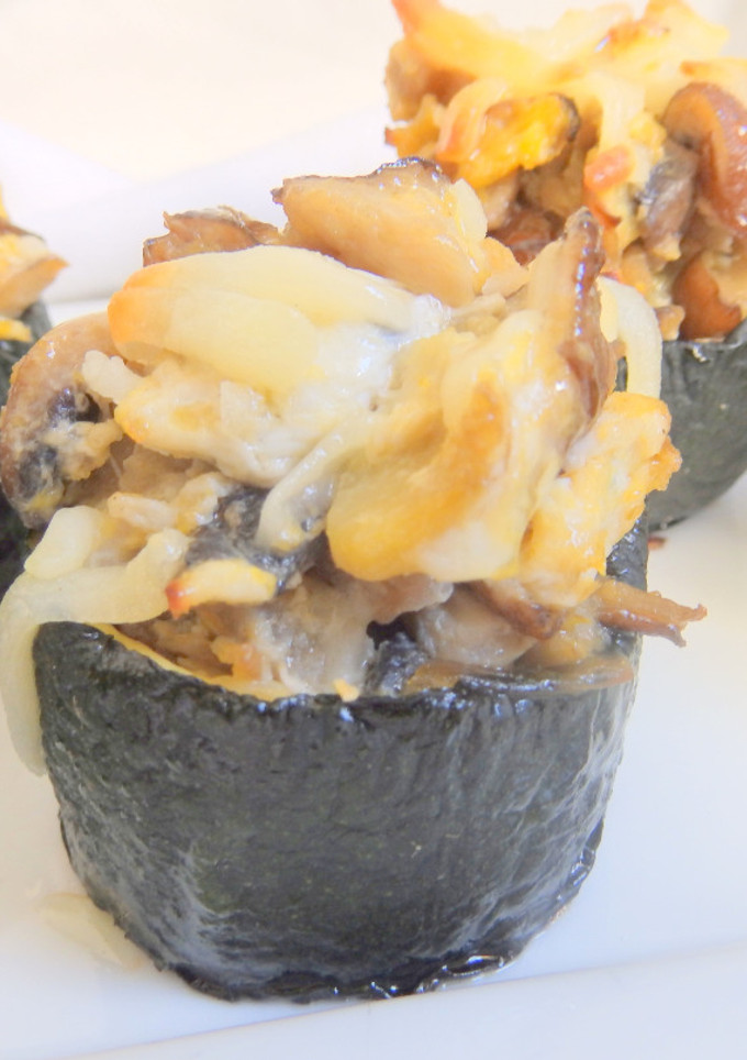 Una foto de Calabacines rellenos y gratinados