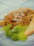 Mie iblis gacoan level 3 & Pangsit goreng isi ayam