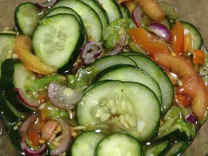 Simple Way Prepare Recipe Israeli Salad + Pipino (Cucumber) Ensalada - pickled no cook that is So Delicious, Tasty}