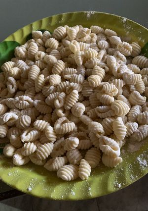 Una foto de Ñoquis caseros de papa sin huevo