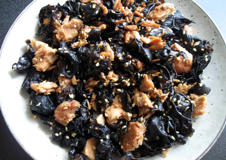 Easiest Way to Prepare Homemade Black Fungus &amp; Tuna ‘Tsukudani’