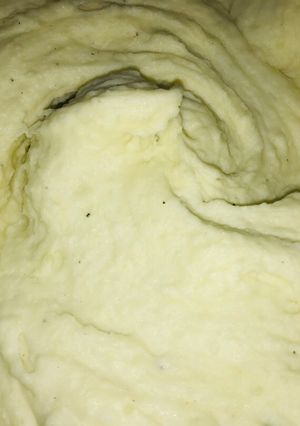 Una foto de Puré de papas vegano