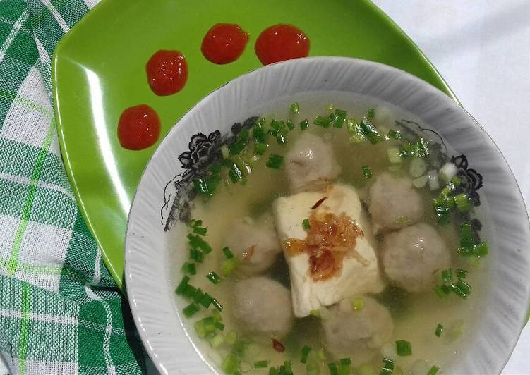 Sup tahu bakso (#pr_recookmasakanberkuah)