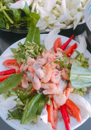 Hình của món Canh chua bông so đũa tép sông!.