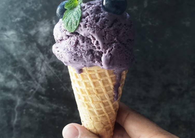 Blueberry Ice Cream