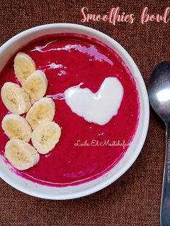Foto resep Smoothies bowl "Banana manggo dragon fruit" creamy less sugar