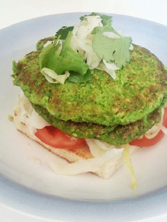 Una foto de Hamburguesa de guisantes