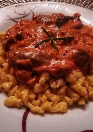 Illatos gombapörkölt recept fotója