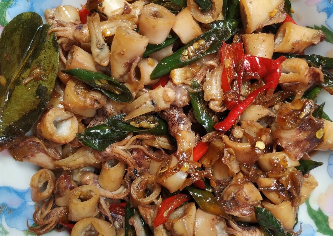 Oseng Cumi Asin Pedas