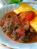 Remake: Omurice with Hayashi Sauce