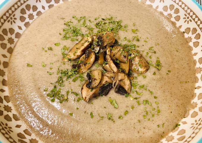 Recipe of Super Quick Homemade Creamy Mushroom Soup without Cream