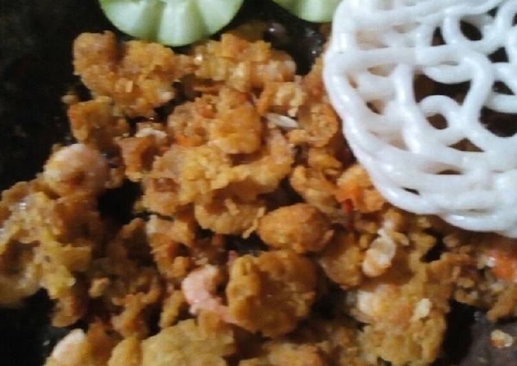 Resep Udang geprek pedas Anti Gagal