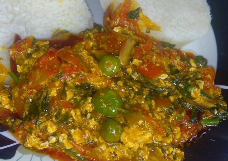 Recipe: At Home Garden egg /egg sauce with boiled yam