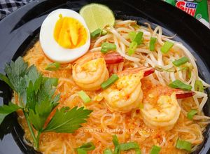 Foto resep Laksa Udang Singapore | Dengan Kaldu Udang