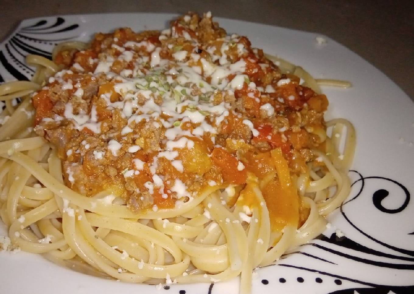 Espaguetis a la boloñesa